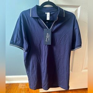 State & Liberty Navy Polo - Men Medium. Never worn. New w/ tags.